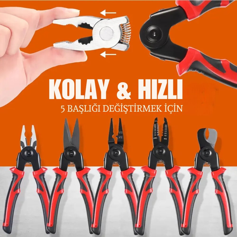 Oliman 5 Başlıklı Pense Seti